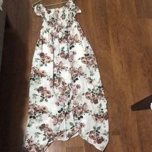 Over the shoulders maxi dress